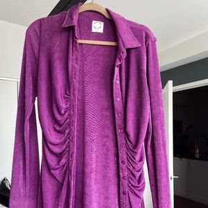 With Jean purple dress